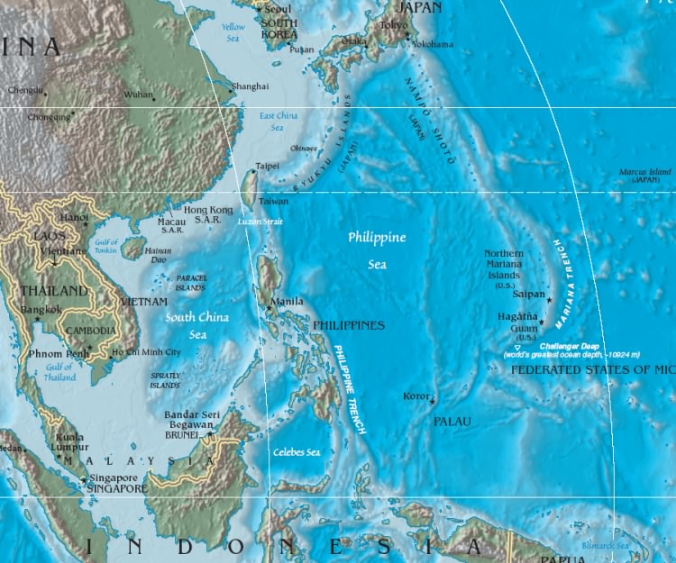 Karte Philippinen