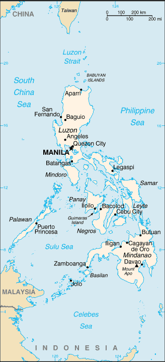 Karte Philippinen