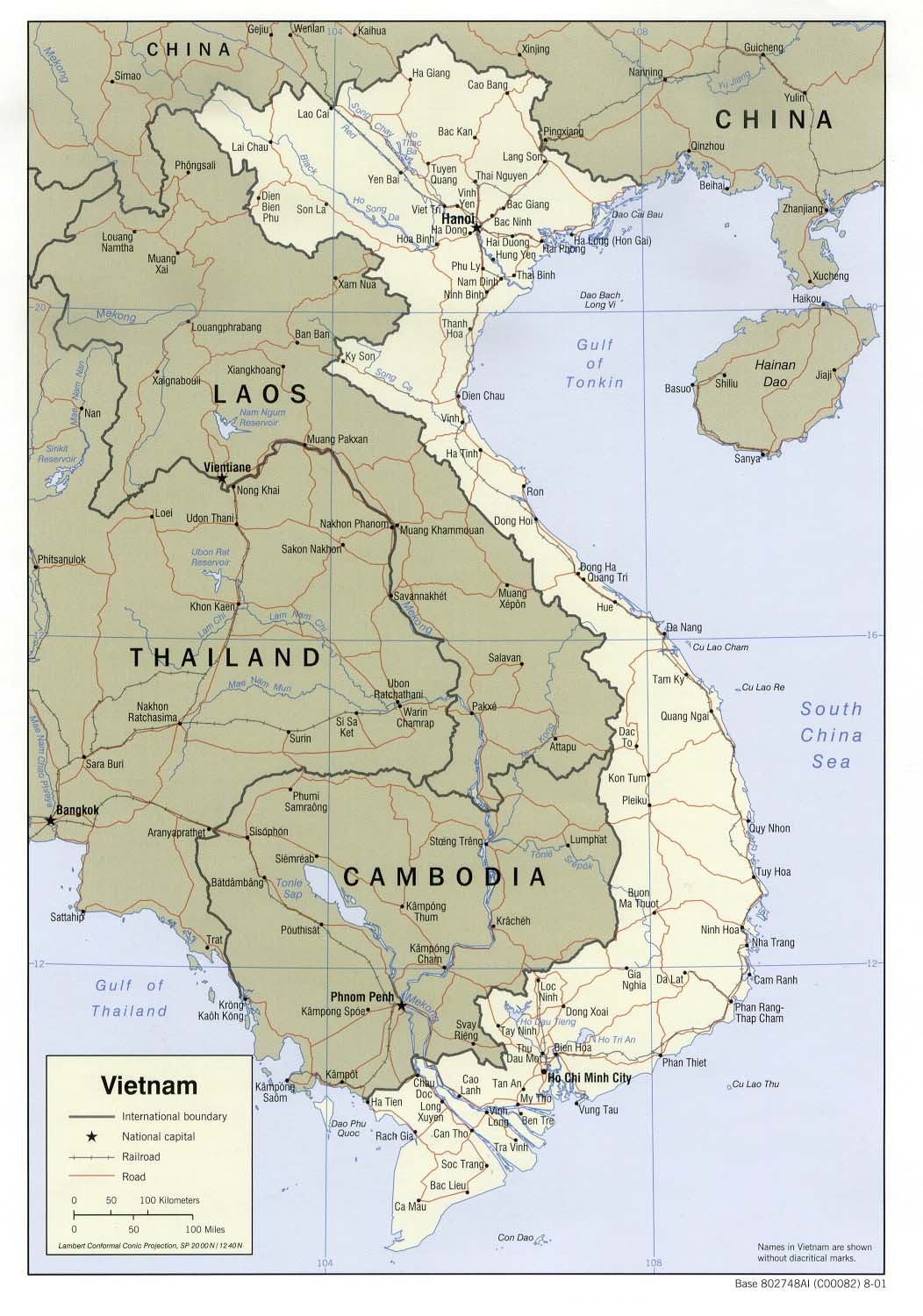 Karte Vietnam